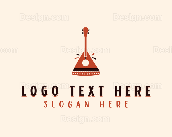 African Music Guitar Logo