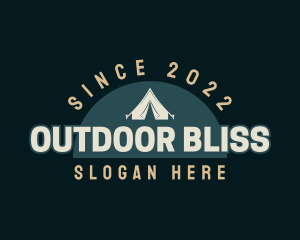 Tourist Camper Tent logo design