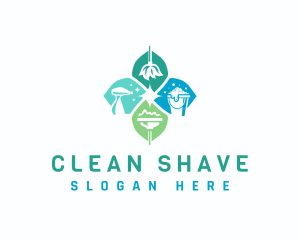 Cleaning Maintenance Janitorial logo design