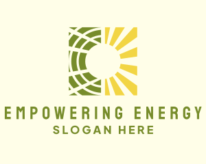 Renewable Solar Sun logo design