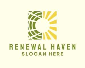 Renewable Solar Sun logo design