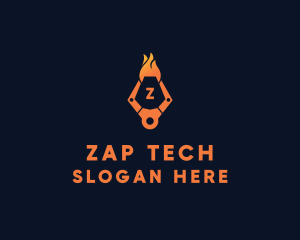 Fire Tech Claw logo design