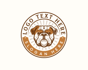 Bulldog Pet Animal logo
