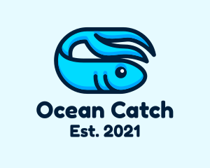 Ocean Tuna Fish  logo design