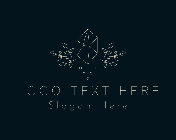 Elegant Leaf Crystal  logo