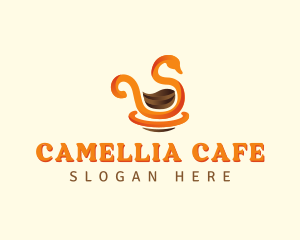 Swan Cafe Coffee logo design