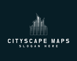 Cityscape Building Structure logo design