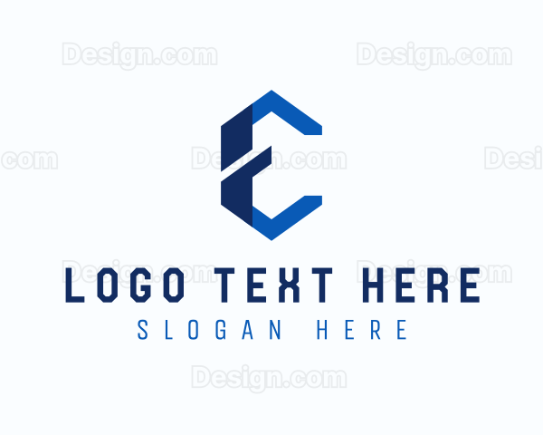 Business Technology Letter E Logo