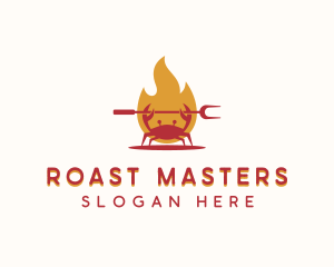 Flame Grilled Crab logo design