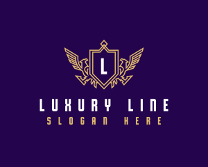 Luxury Eagle Crest logo design