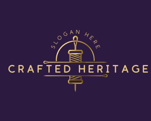 Thread Sewing Needle logo