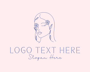 Floral Beauty Woman Logo