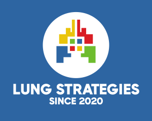 Colorful Respiratory Lungs logo