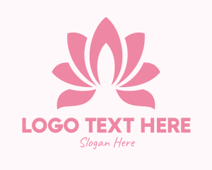 Pink Lotus Flower logo