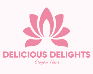 Pink Lotus Flower Logo