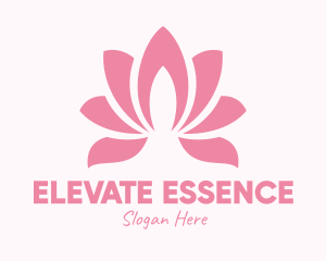 Pink Lotus Flower Logo