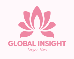 Pink Lotus Flower Logo