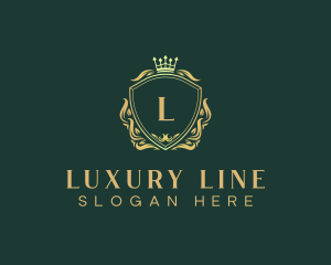 Premium Luxury Leaves logo design