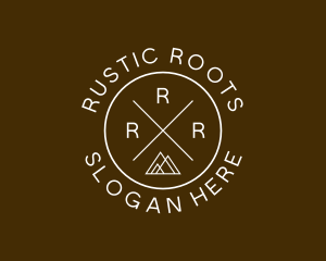 Retro Generic Hipster Mountain logo design