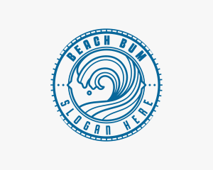 Wave Surfer Resort logo design