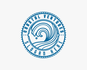 Wave Surfer Resort logo design