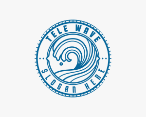 Wave Surfer Resort logo design