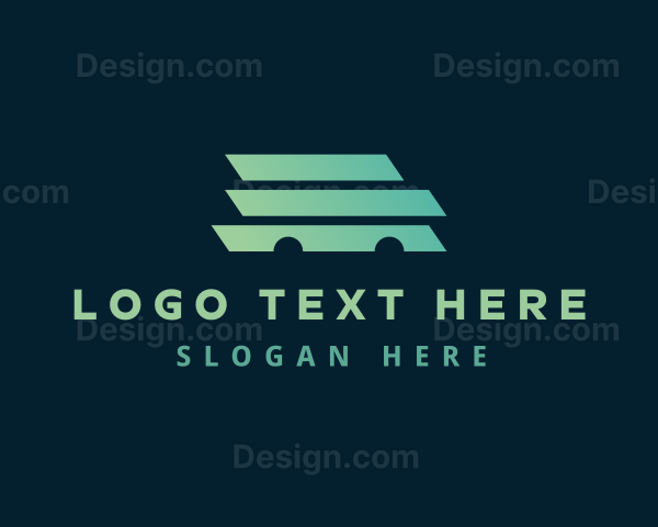 Gradient Delivery Car Logo