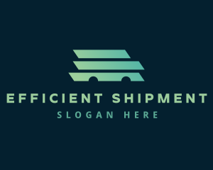 Gradient Delivery Car logo design