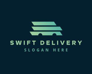 Gradient Delivery Car logo design