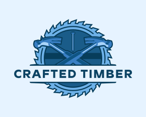 Hammer Blade Saw logo design