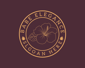 Elegant Botanical Flower logo design