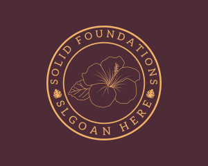 Elegant Botanical Flower logo