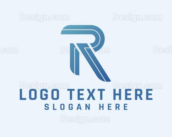 Modern Business Company Letter R Logo