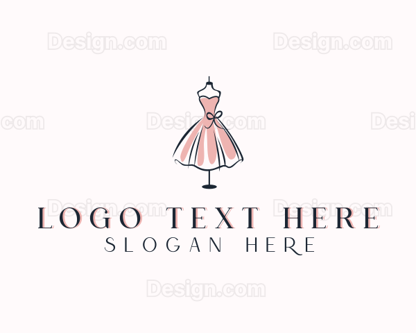 Dress Fashion Stylist Logo