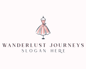 Dress Fashion Stylist Logo