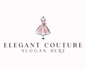 Dress Fashion Stylist logo design