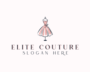 Dress Fashion Stylist logo design