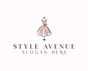 Dress Fashion Stylist logo design