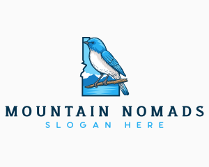 Idaho Mountain Bluebird logo design