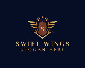 Royalty Wings Crest logo design