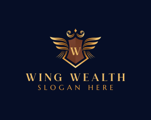 Royalty Wings Crest logo design