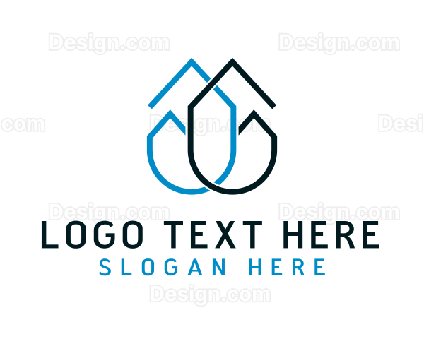 Residential House Contractor Logo