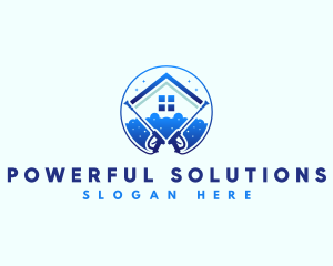 Power Wash Cleaning Residential logo design