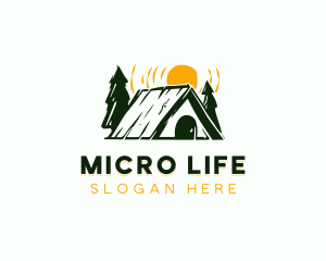 Camp Cabin Tent logo design