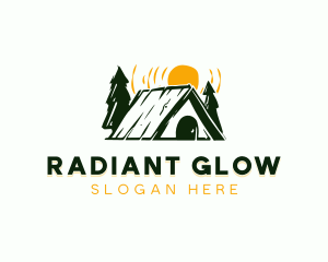 Camp Cabin Tent logo design