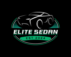 Sedan Car Mechanic logo