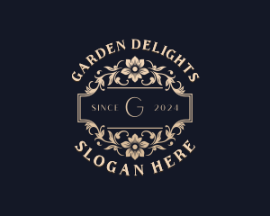 Floral Garden Wedding logo design