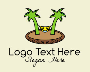 Tropical Beach Hammock  Logo