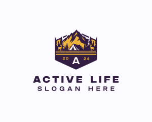 Adventure Mountain Camp logo design