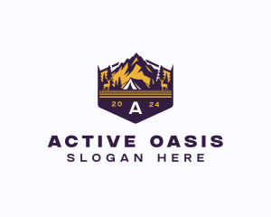 Adventure Mountain Camp logo design